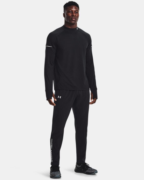 Men's UA OutRun The Cold Long Sleeve in Black image number 2